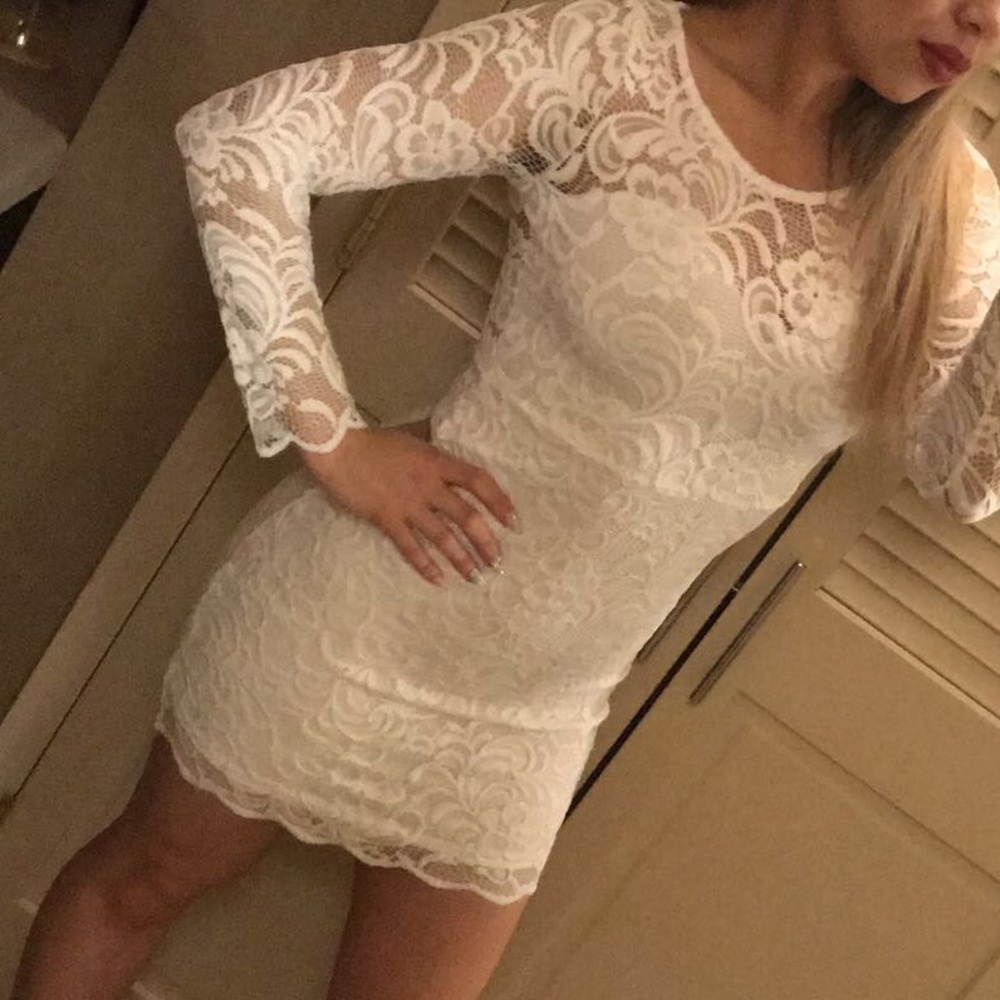 Lace white  dress